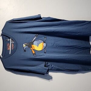 Original Penguin Blue Mens Graphic Tee XXL NEW